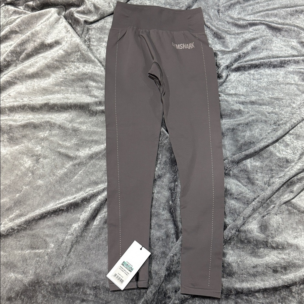 Gymshark Gray Athletic Leggings with Stretchy Fit